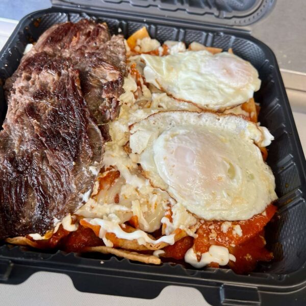 Dalia's Taqueria Chile Rojo Chilaquiles
